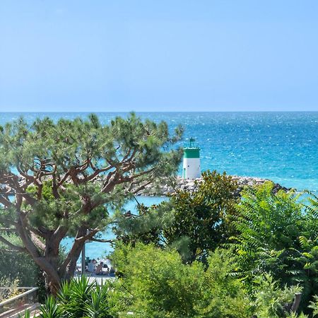 Residence Mediterranee - Beachfront - Sun And Seaview - Pool - Private Parking Cagnes-sur-Mer Bagian luar foto